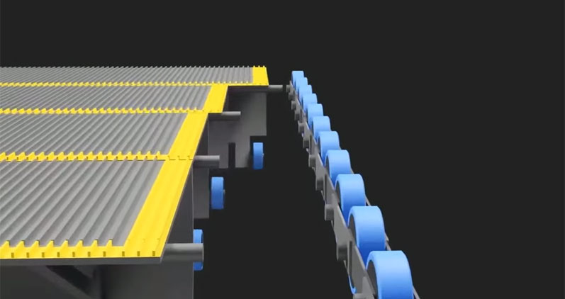 3D анимация как эскалатор работает
